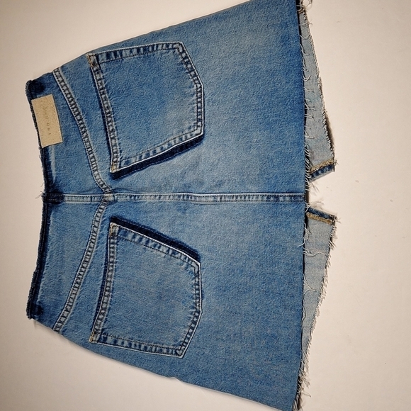 IRO . Jeans Frayed waist and Hem Denim Skirt - Picture 7 of 11